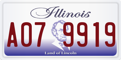 IL license plate A079919