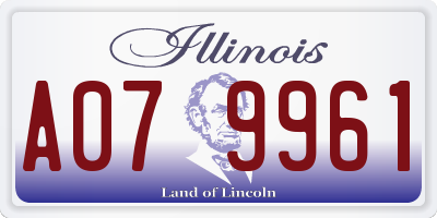 IL license plate A079961