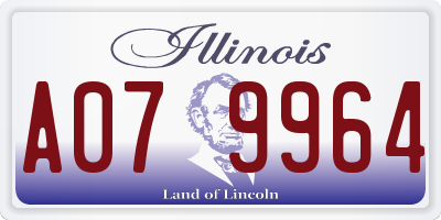 IL license plate A079964