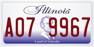 IL license plate A079967
