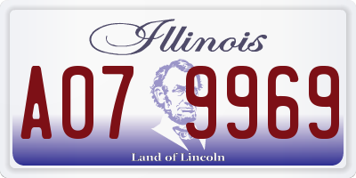 IL license plate A079969