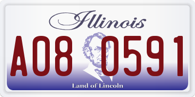 IL license plate A080591