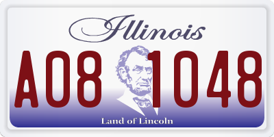 IL license plate A081048
