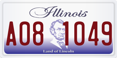 IL license plate A081049