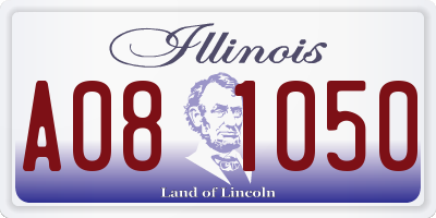 IL license plate A081050