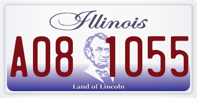 IL license plate A081055