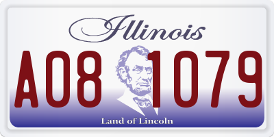 IL license plate A081079