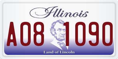 IL license plate A081090