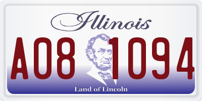 IL license plate A081094