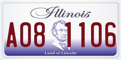 IL license plate A081106