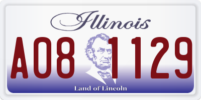 IL license plate A081129
