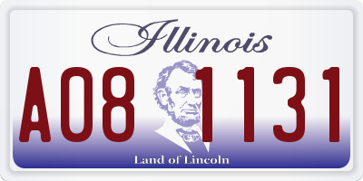 IL license plate A081131