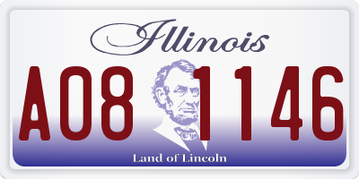 IL license plate A081146