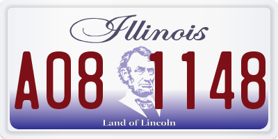 IL license plate A081148