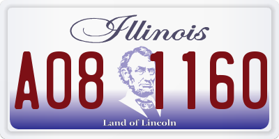 IL license plate A081160