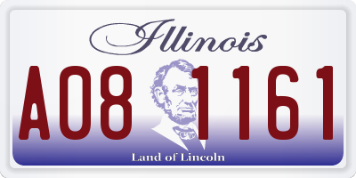 IL license plate A081161