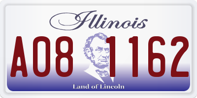 IL license plate A081162