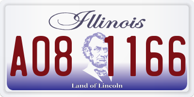 IL license plate A081166