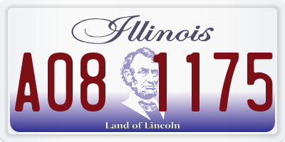 IL license plate A081175