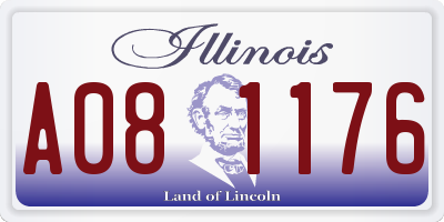 IL license plate A081176
