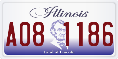 IL license plate A081186