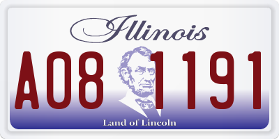 IL license plate A081191