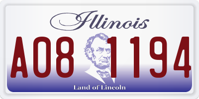 IL license plate A081194