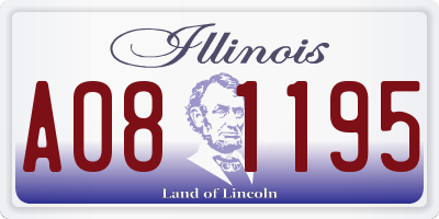 IL license plate A081195