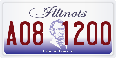 IL license plate A081200