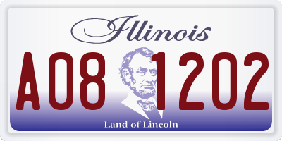 IL license plate A081202