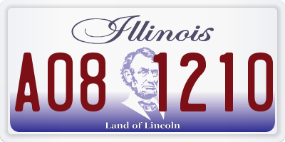 IL license plate A081210