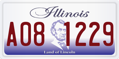 IL license plate A081229