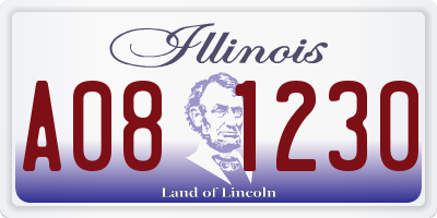 IL license plate A081230