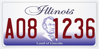 IL license plate A081236