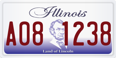 IL license plate A081238