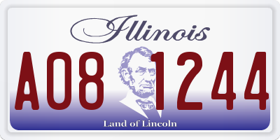 IL license plate A081244