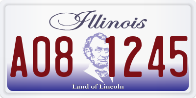 IL license plate A081245
