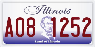 IL license plate A081252