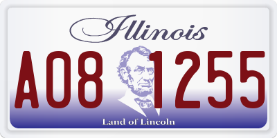 IL license plate A081255