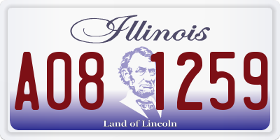 IL license plate A081259