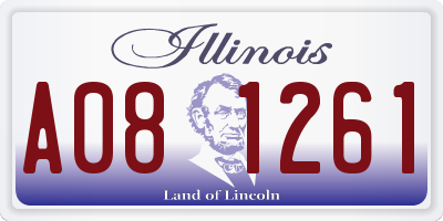 IL license plate A081261