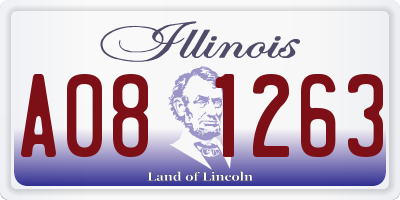 IL license plate A081263