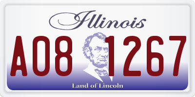 IL license plate A081267