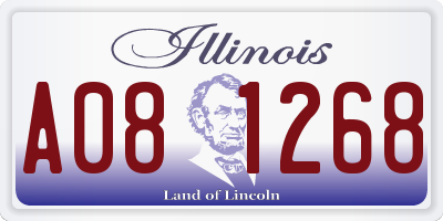 IL license plate A081268