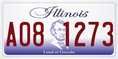 IL license plate A081273