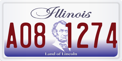 IL license plate A081274