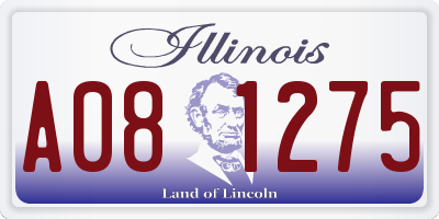 IL license plate A081275