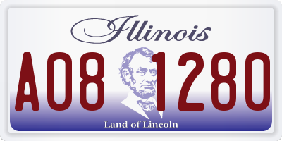 IL license plate A081280