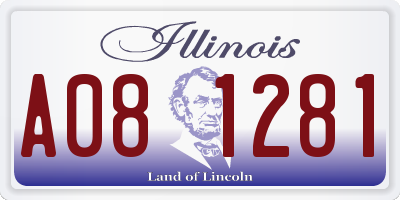 IL license plate A081281