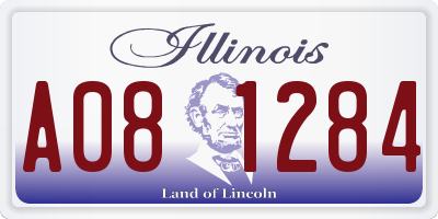 IL license plate A081284